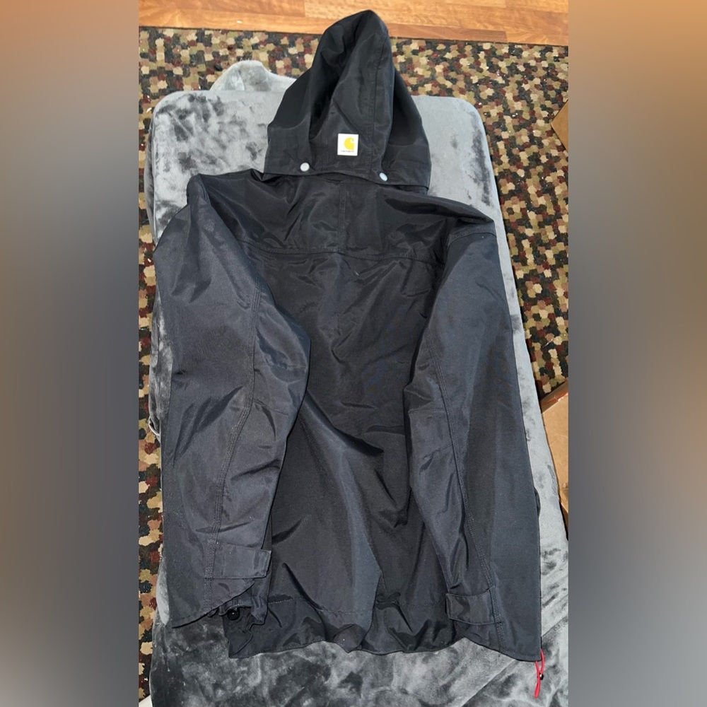 Carhartt Storm Defender Loose Fit Heavyweight Jacket In Black Size XL - Picture 10 of 10
